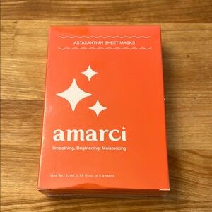 Amarci Astaxanthin Sheet Masks - Smoothing, Brightening, Moistureurizing